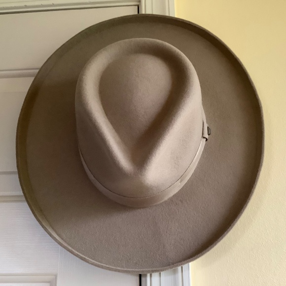 Brixton Victoria Wool Felt Fedora Sand SZ S main image 6